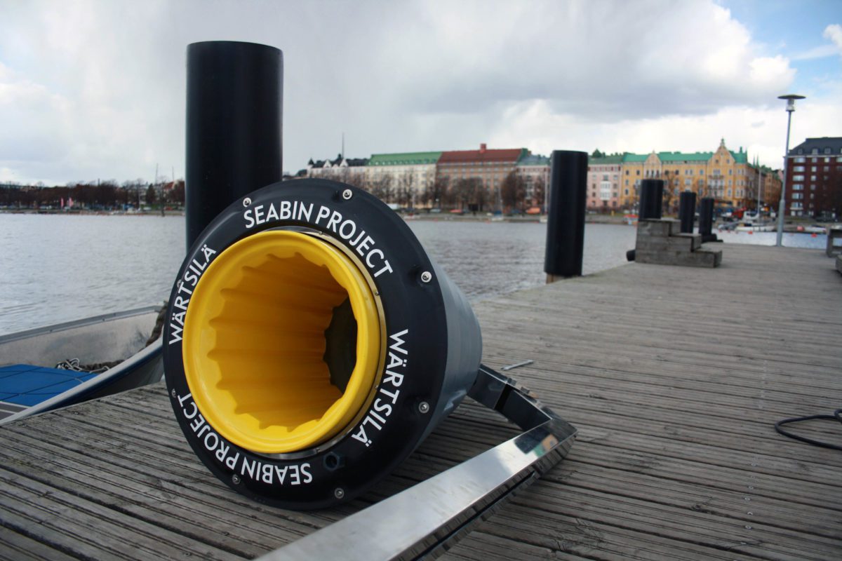 Northern Europe’s first floating rubbish bin installed in Helsinki