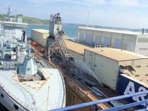 falmouth docks crane collapse