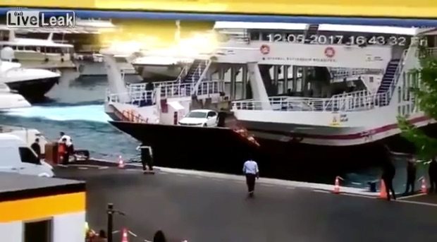 WATCH: Docking Ferry Loses Control, Slams Into Nearby Boats