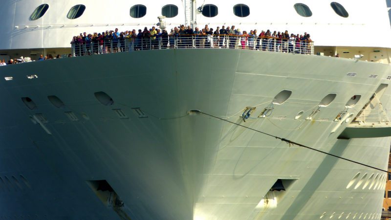 cruise ship bow