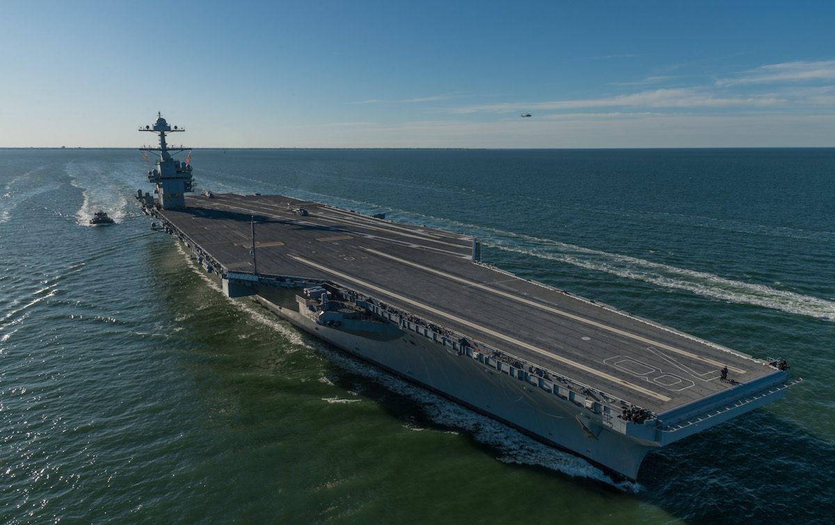 U.S. Navy’s New $13 Billion Aircraft Carrier Struggles to Fly and Land Planes