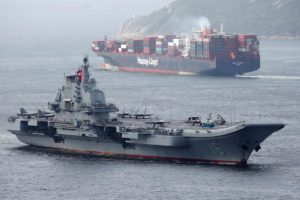 China's aircraft carrier Liaoning sails into Hong Kong