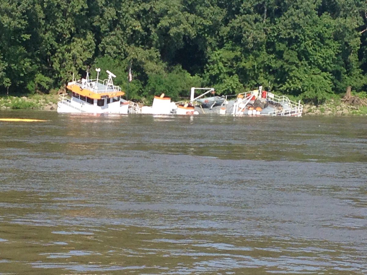 Salvage of Sunken Towing Vessel Continues on Upper Mississippi River