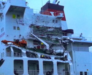 Seafrontier oil tanker ship damage