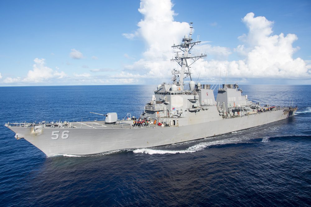 U.S. Destroyer Challenges China’s Claims in South China Sea