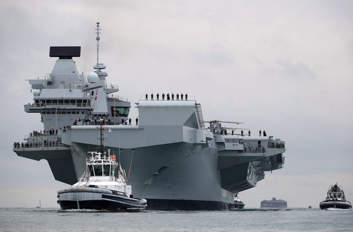 PHOTOS: UK’s Biggest Warship HMS Queen Elizabeth Sails Into Portsmouth
