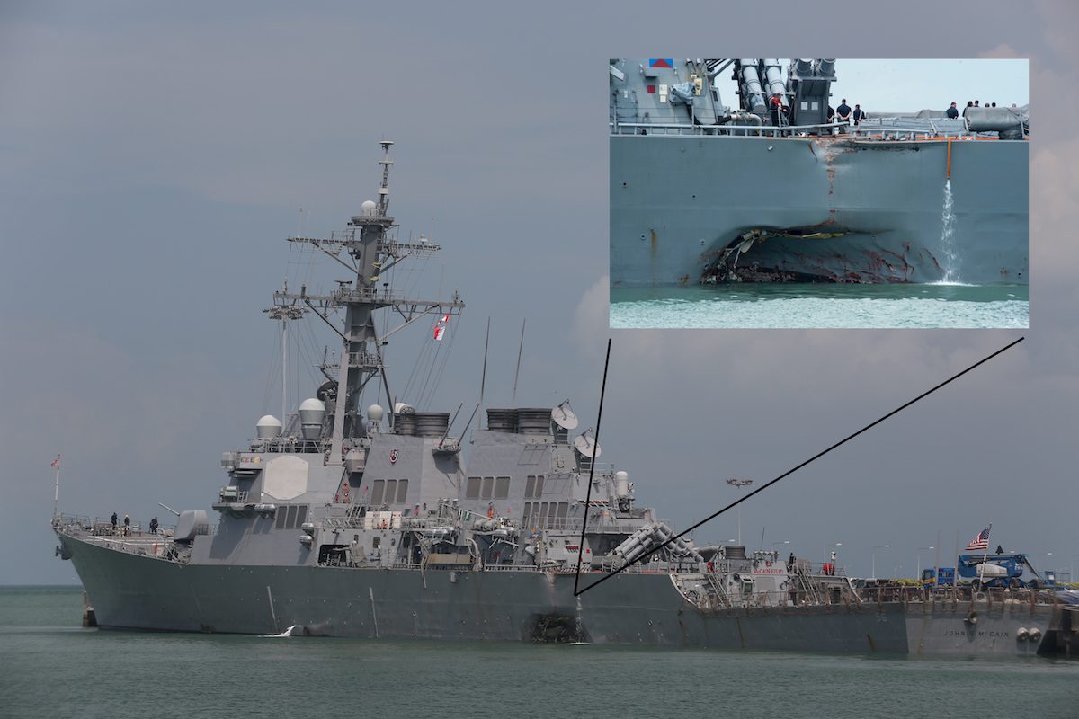 USS John S. McCain to Be Repaired in Japan