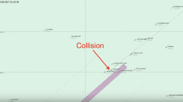 USS John S. McCain Collision: AIS Animation Shows Tanker’s Track During Collision