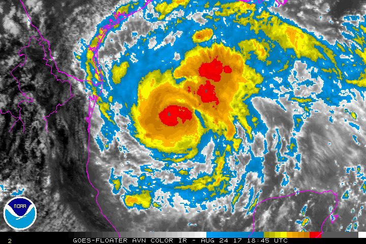 Hurricane Harvey ‘Rapidly Intensifying’, Could Become Major Hurricane Friday as it Heads Towards Texas Coast -NHC