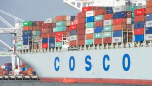 China Cosco Shipping containership