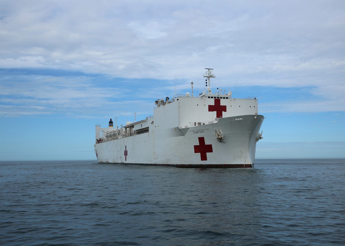 Hospital Ship USNS Comfort Ordered to Get Underway to Puerto Rico