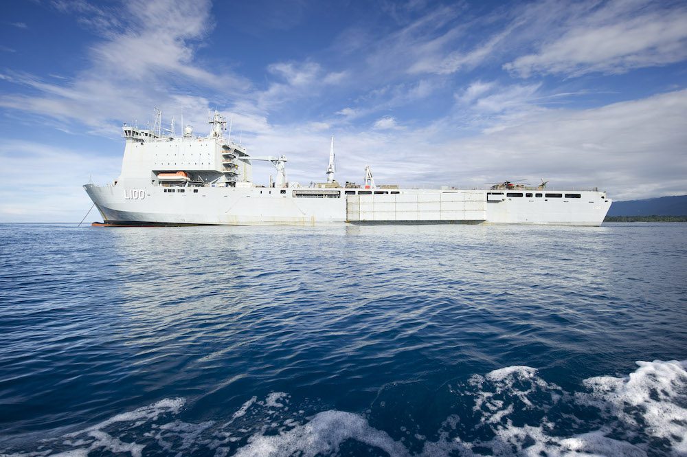 Royal Australian Navy's Landing Ship Dock, HMAS CHOULES