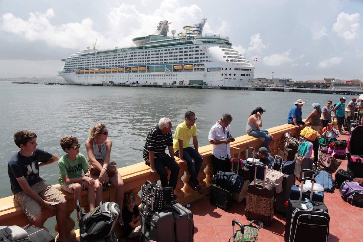 Evacuees Leave Puerto Rico by Cruise Ship