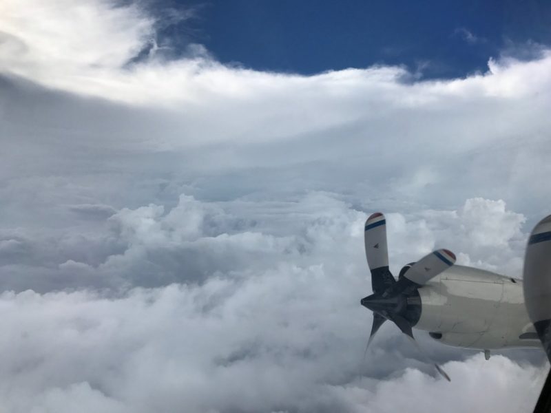 Inside the eye of Hurricane Irma
