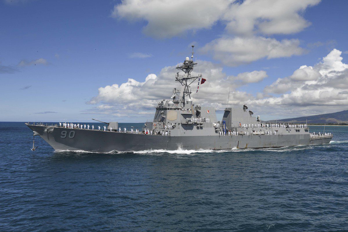 U.S. Navy Destroyer Conducts Freedom of Navigation Operation Near Disputed South China Islands
