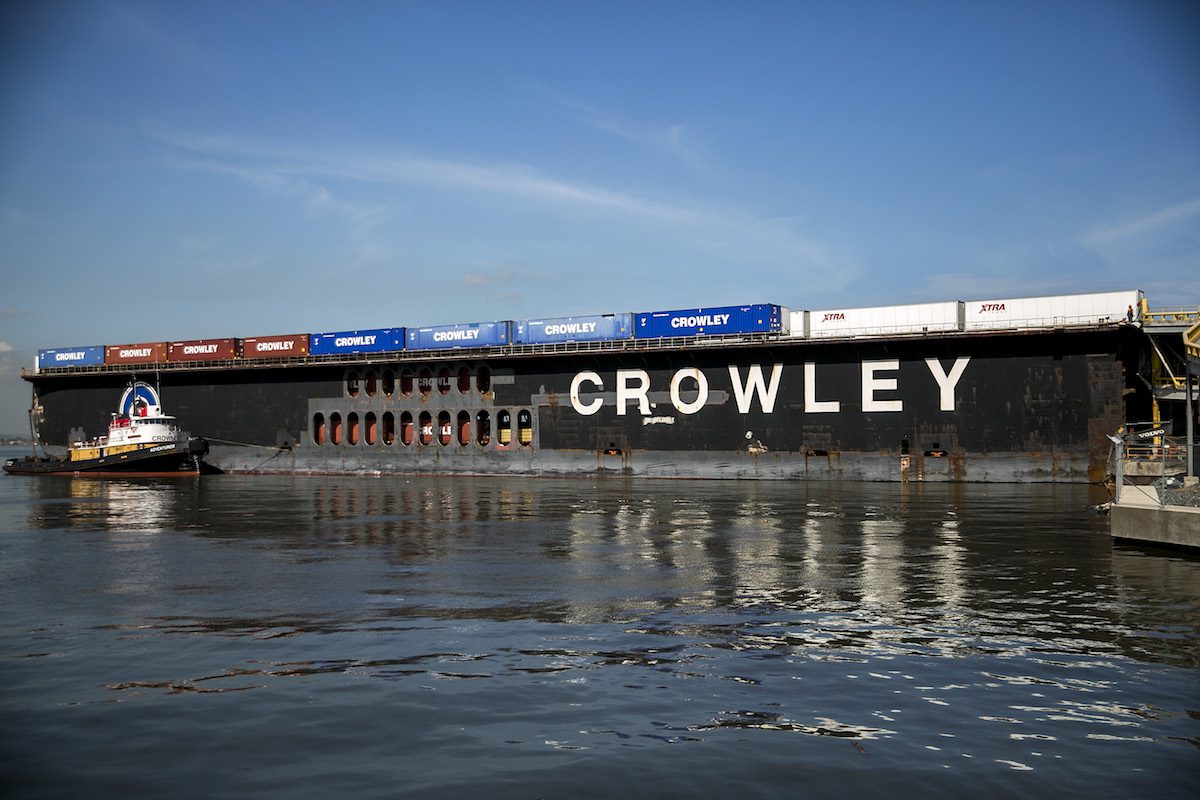 crowley flat-deck barge