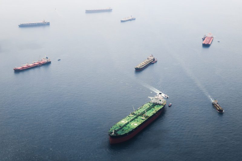ships at anchor