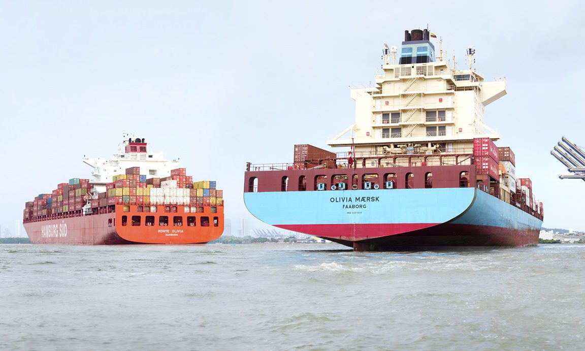 Maersk line and Hamburg sud