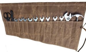 Waxed Canvas Multi-purpose Roll Up Organizer Tool Roll
