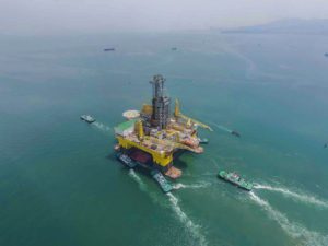 Photos: Giant 'Blue Whale II' Drilling Rig Nearing Completion in China