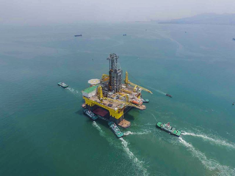 Photos: Giant ‘Blue Whale II’ Drilling Rig Nearing Completion in China