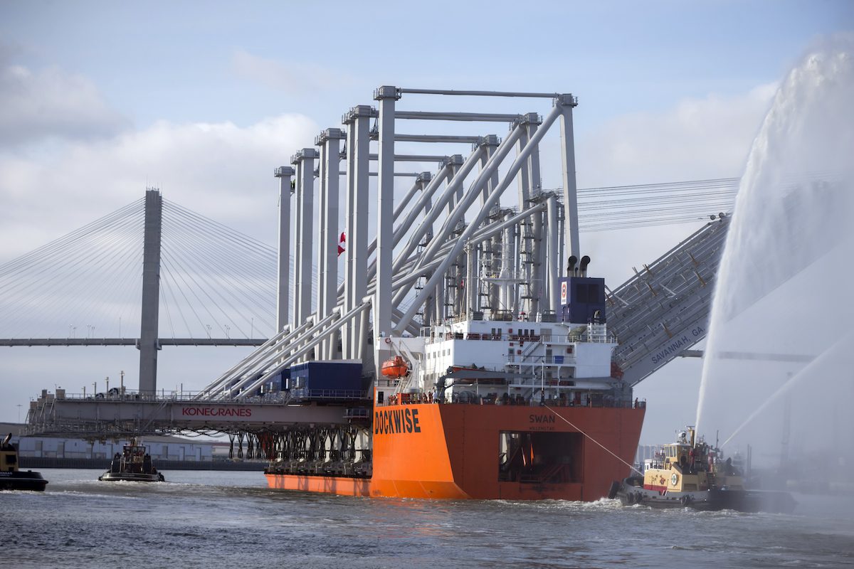 PHOTOS: New Neo-Panamax Cranes Arrives at the Port of Savannah
