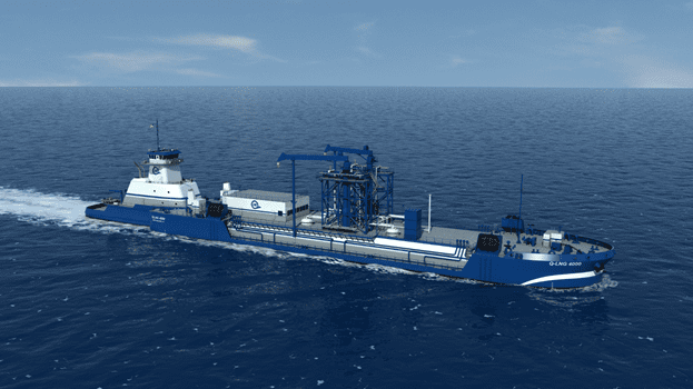 shell lng bunkering barge