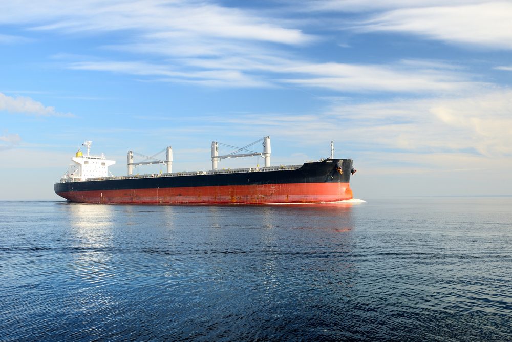 bulk carrier underway