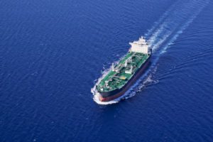 oil tanker at sea