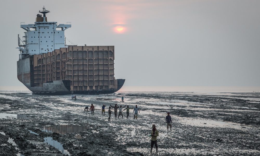 ship breaking in Chittagong, Bangladesh