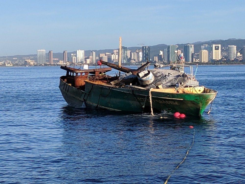 After Two Months Aground, Pacific Paradise Successfully Removed from Reef Off Waikiki