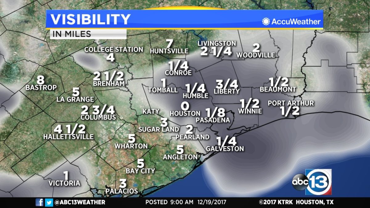 Dense Fog Halts Shipping Across Houston Area