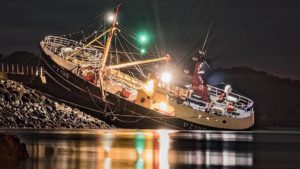 FV Algrie trawler grounded