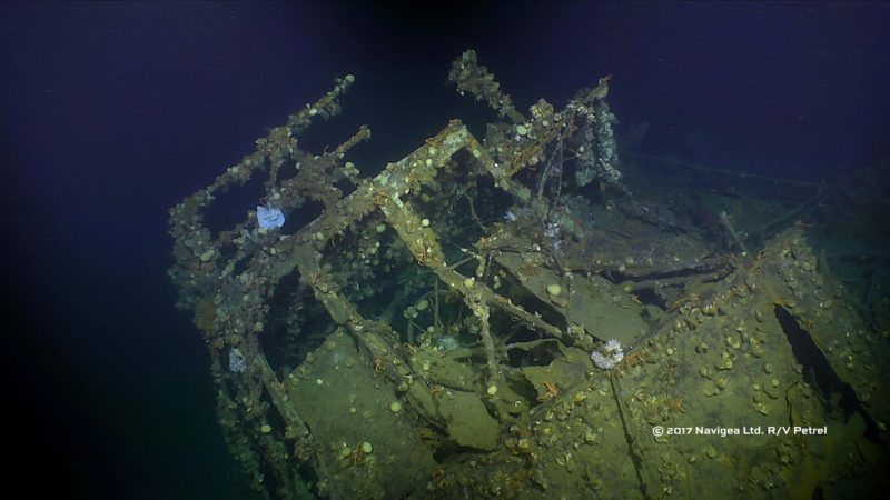 uss ward wreckage