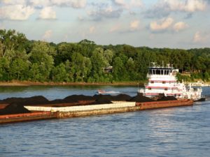barge on ohio river