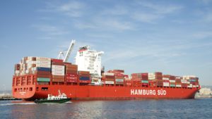 Hamburg sud container ship