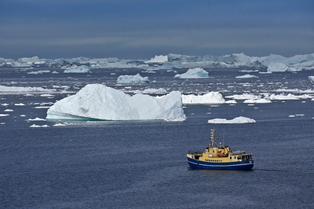 fishing boat in arctic