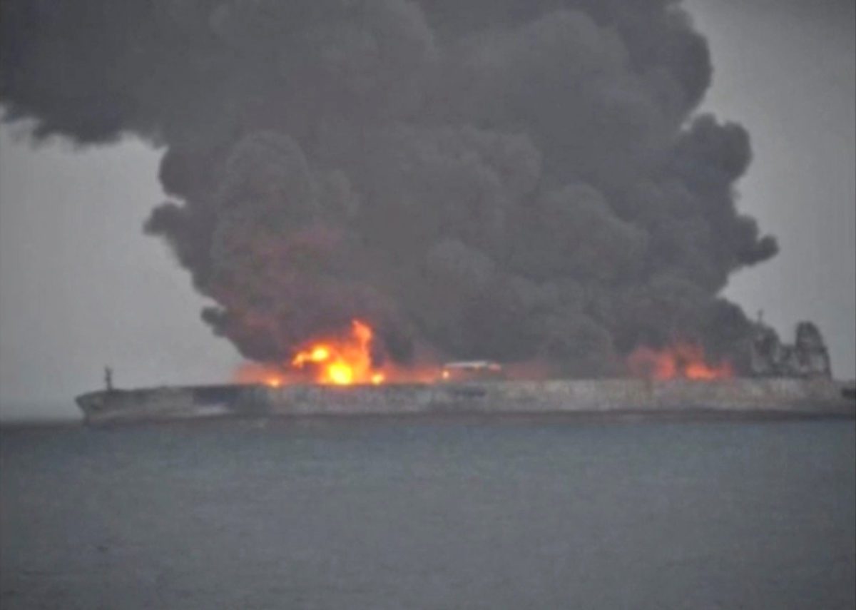 As Iranian Tanker Burns at Sea, South Korean Buyer Seeks Other Supply