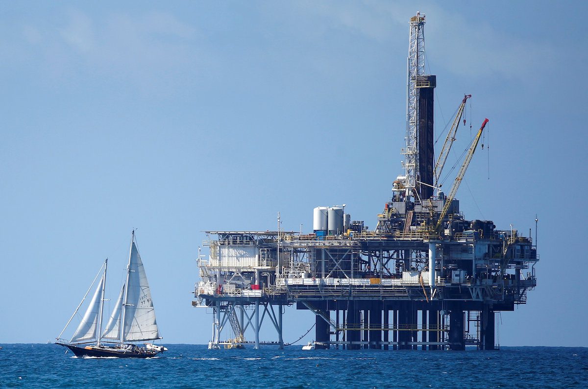 offshore oil platform off California