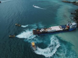grounded vessel refloated in usvi