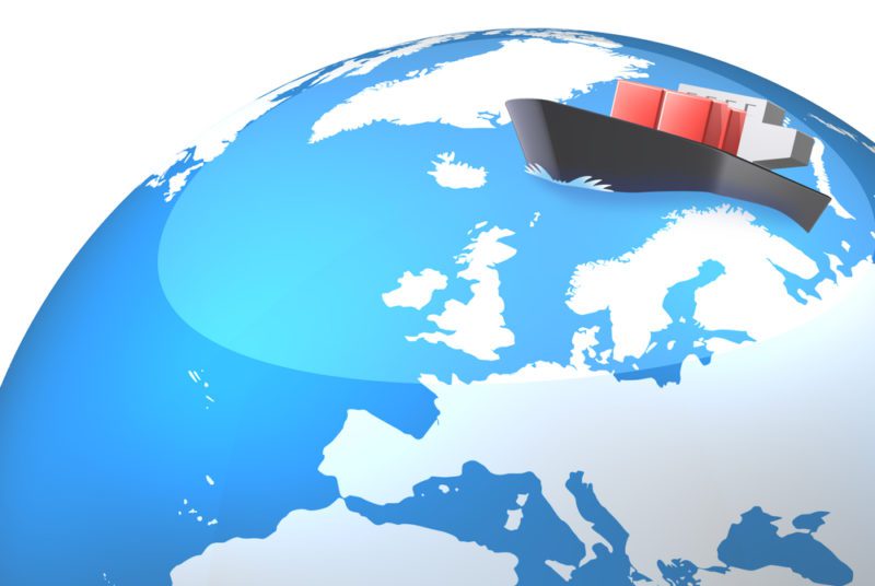 arctic shipping illustration