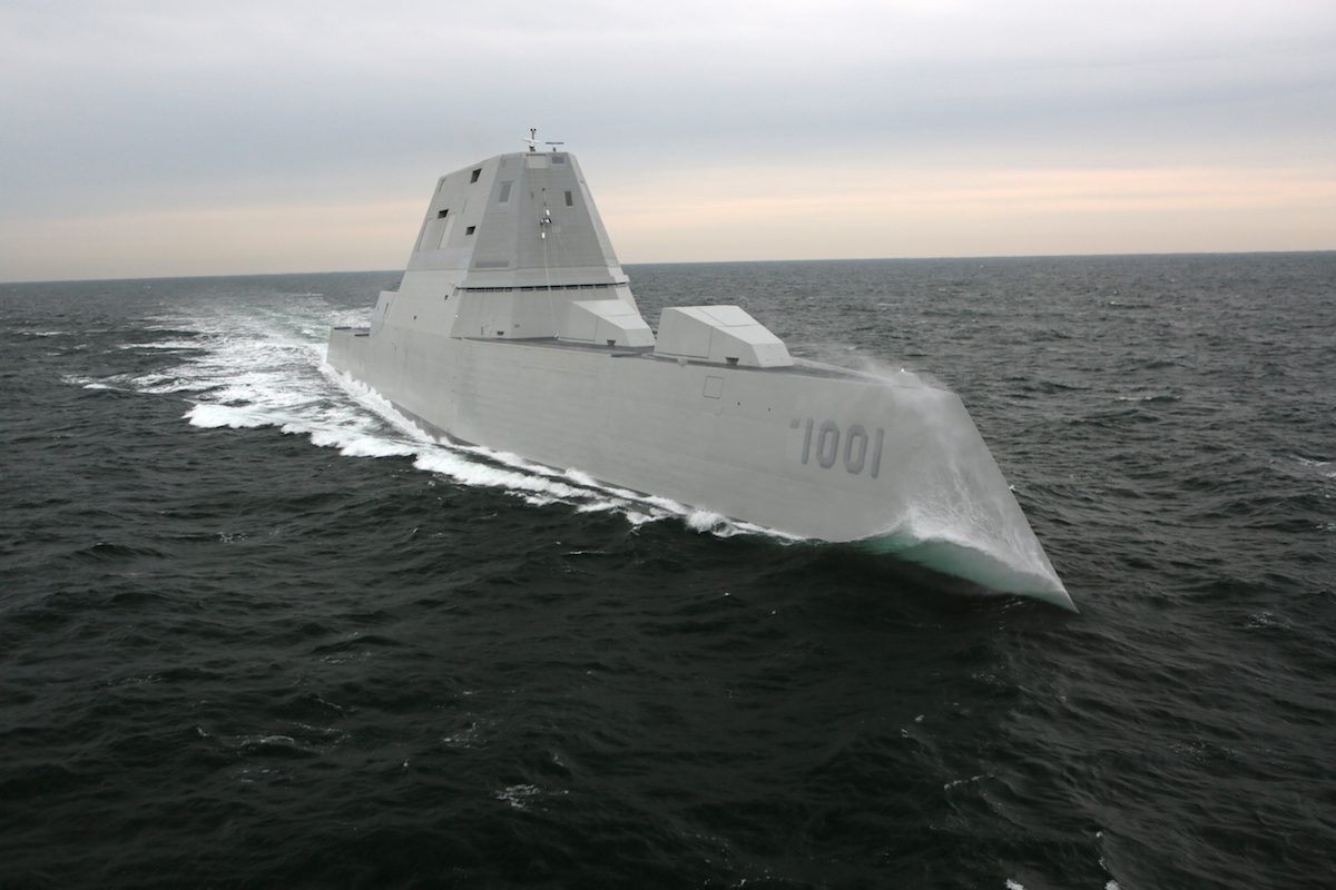 Navy’s Second Zumwalt-Destroyer Completes Acceptance Trials in Maine