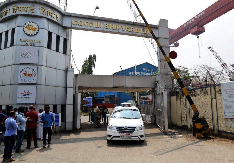 cochin shipyard blast