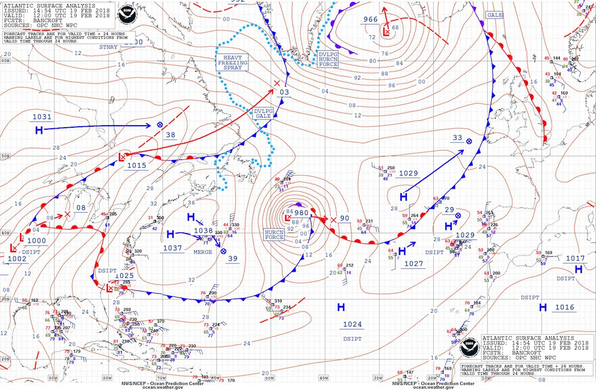 Dangerous North Atlantic Storm Impacting Shipping Lanes