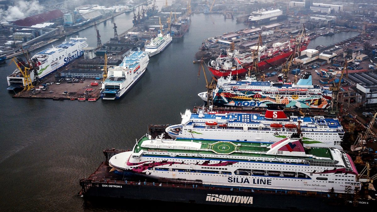 WATCH: Drone Video Shows a Busy Remontowa Shipyard