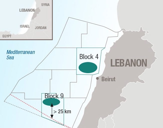 Lebanon to Begin Offshore Exploration in Mediterranean Block Disputed by Israel