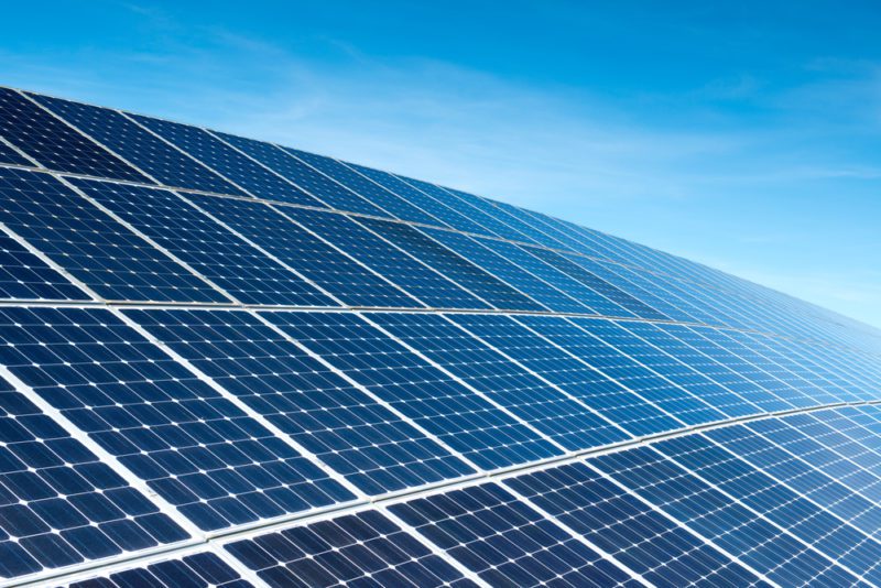 offshore solar panel farm