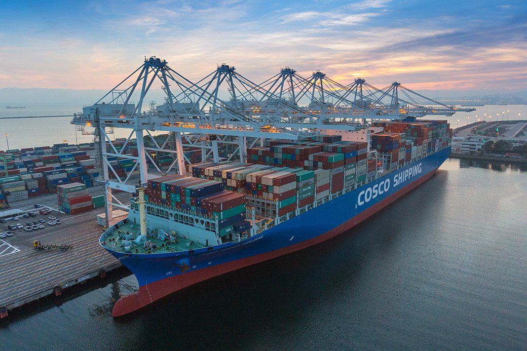 cosco shipping at port of long beach