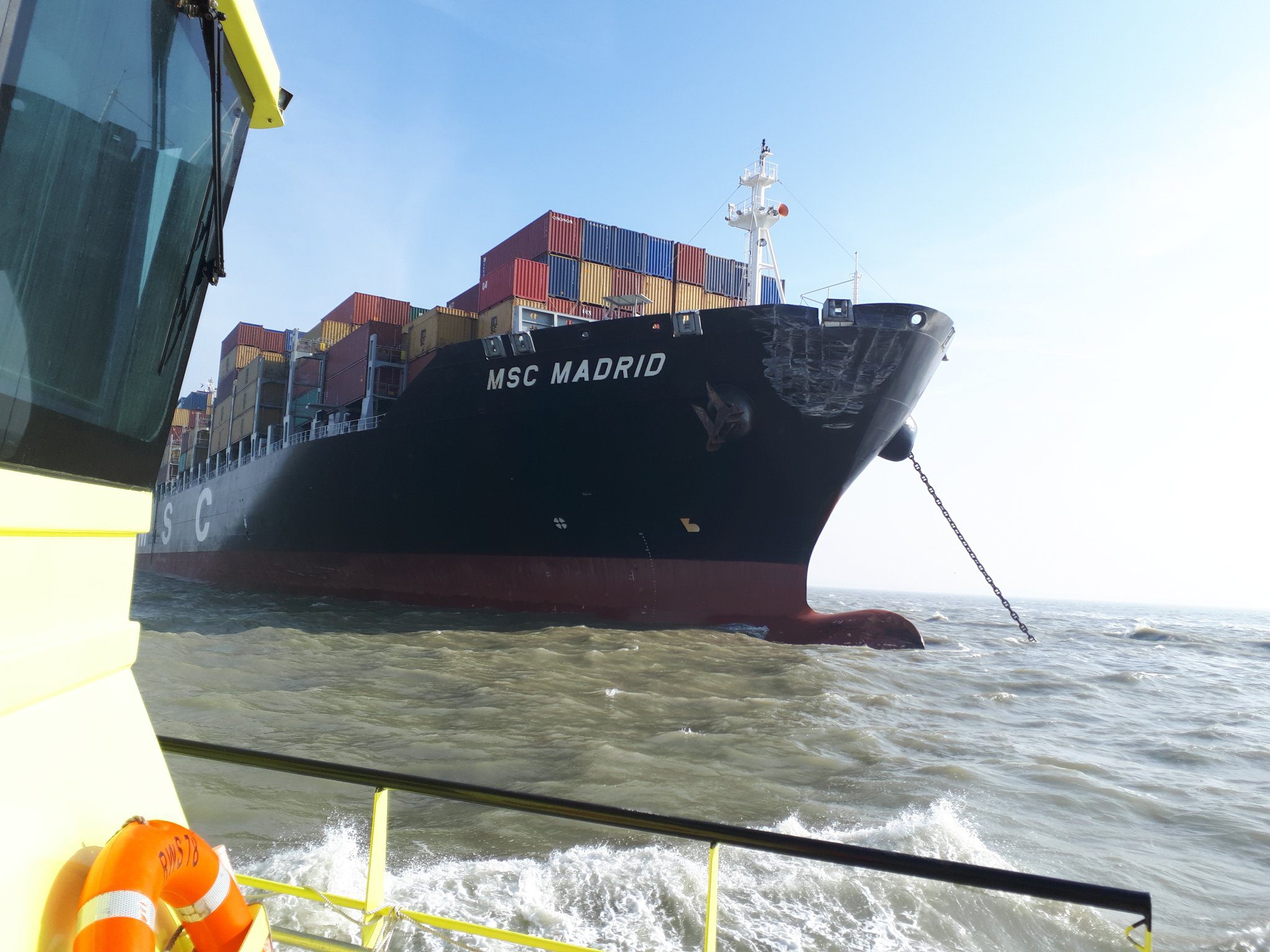MSC Containership Collides with RoRo in the Netherlands