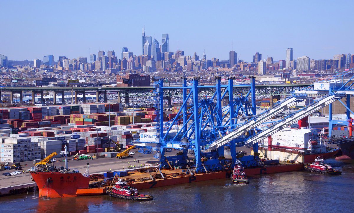 New Cranes port of philadelphia